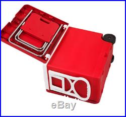 Cooler Ice Chest Folding Table Beach Chairs Portable Rolling Red Furniture