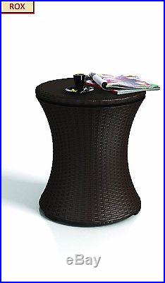 Cooler Outdoor Keter Rattan Bar Cocktail Table Patio Fade Party Modern Quality