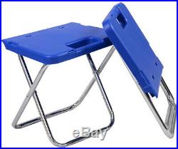 Cooler Table 2 Chair Multi Functional Rolling Picnic Camp Outdoor Furniture Blue