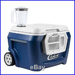 Coolest COOLER, Ice-Crushing Blender USB Charger PORTABLE FREEZER, Blue Moon