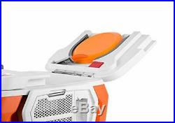 Coolest Cooler (60 Quart, Classic Orange) Premium ice Chest with Bluetooth Speak
