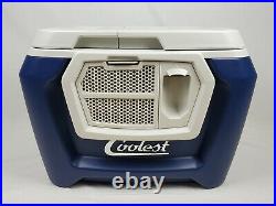 Coolest Cooler, Built-in Speakers, Rolling, Blender, LED Light, Bluetooth, Blue