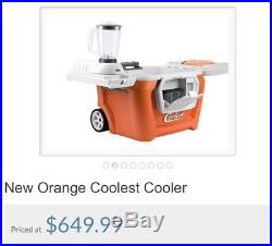 Coolest Cooler a portable party Cooler, Bluetooth Speaker, USB Charger, Blender