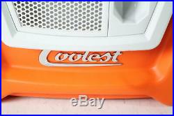 Coolest Cooler with Bluetooth Speaker, Built-In Blender, and USB Port Orange