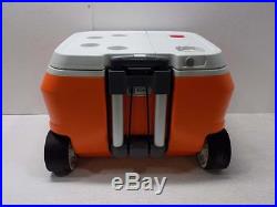 Coolest Wheeled Speaker Cooler Classic Orange