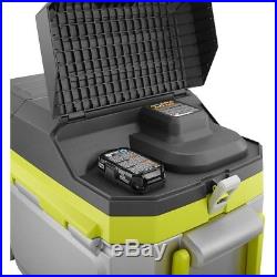 Cooling Refrigerated Cooler Ryobi 50 Qt. Battery Charger Wheels Handle Coolers