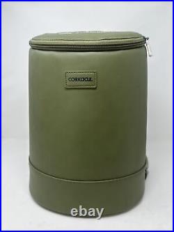 Corkcicle EOLA Insulated Bucket Cooler Backpack Bag Olive Green 14x11 New