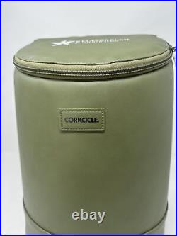 Corkcicle EOLA Insulated Bucket Cooler Backpack Bag Olive Green 14x11 New