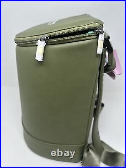 Corkcicle EOLA Insulated Bucket Cooler Backpack Bag Olive Green 14x11 New