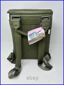 Corkcicle EOLA Insulated Bucket Cooler Backpack Bag Olive Green 14x11 New