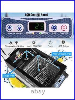 Costway 55 Quarts Portable Refrigerator Electric Car Cooler Compressor Freezer