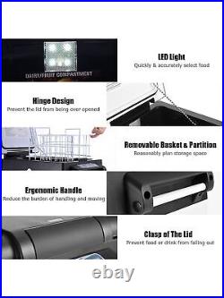 Costway 55 Quarts Portable Refrigerator Electric Car Cooler Compressor Freezer