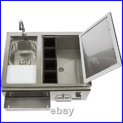 Coyote 30-Inch Stainless Steel Built-In Refreshment Center, Brand New, in box