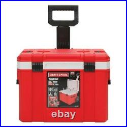 Craftsman Verastack 30 Quart Wheeled Insulated Chest Cooler 48 Can, brand new