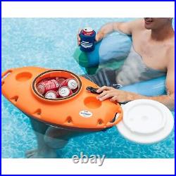 CreekKooler 15 Qt Camping Floating Water Companion Ice Chest Cooler, Bahama Blue