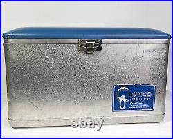 Cronco Padded Top Cooler Ice Chest 22 X 13 X 13 Vintage 1950's