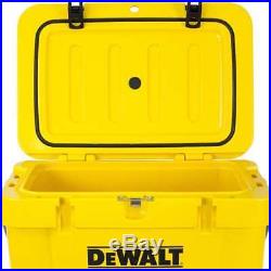 DeWalt 25 Quart Roto Molded Insulated Lunch Box Portable Cooler, Yellow (Used)