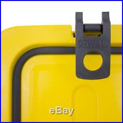 DeWalt 45 Quart Roto Molded Insulated Lunch Box Portable Drink Cooler, Yellow