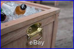 Deck Ice Chest Cooler Outdoor Patio Backyard Party Pool Beverage Drink Storage