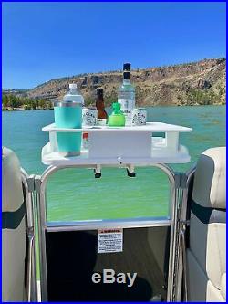 Docktail Bar Pontoon Boat Cup Holders Table Accessory These Boating Accesso