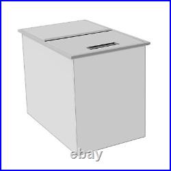 Drop In Ice Chest 27''x18x21'' with Cover Stainless Steel Ice Cooler for Cold Wine