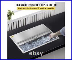Drop In Ice Chest Bin 36 x 18 Wine Chiller Cooler Home Kitchen With Cover 304