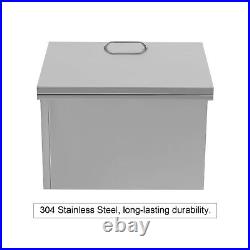 Drop In Ice Chest Bin 3 Sizes Thick Lid Beer Beverage Camping withWater Pipe SS304