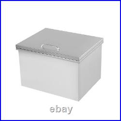 Drop In Ice Chest Bin 3 Sizes Thick Lid Beer Beverage Camping withWater Pipe SS304