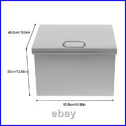 Drop In Ice Chest Ice Bin 50.540.533cm Wine Chiller Cooler f/ Kitchen with Cover