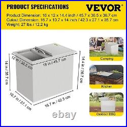Drop-in Ice Chest Cooler 18x 12 304 Steel Bar Cafe Patio Cold Beer Bin Box 32