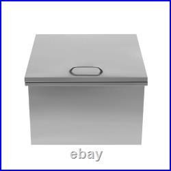 Drop in Ice Chest Cooler BBQ Island Home Bar Outdoor Stainless Steel Ice Bin