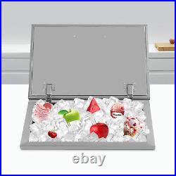 Drop in Ice Chest Cooler BBQ Island Kitchen Bar Outdoor Ice Bin Stainless Steel