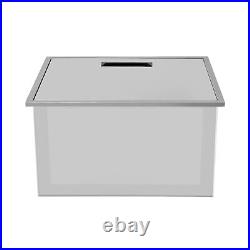 Drop-in Ice Chest Insulated Kitchen Drop in Cooler 304 Stainless Steel withCover