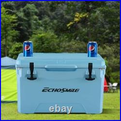 EchoSmile 35 Quart Rotomolded Cooler 5 Days Protale Ice Chest Suit BBQ Camping