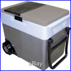Electric Rolling 33 Qt. 12V Travel Cooler, Compact Portable Refrigerator & Heat