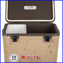Engel 13 Quart Fishing Dry Box Cooler with Shoulder Strap, Grassland (2 Pack)
