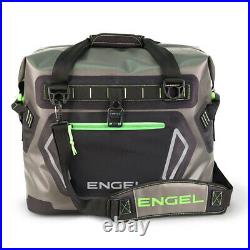 Engel Waterproof Soft-Sided Cooler Bag with Adjustable Strap, Green (Open Box)