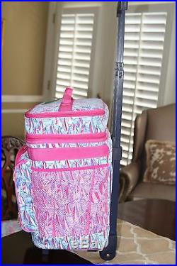 Exclusive LILLY PULITZER Red Right Return Rolling Beach Cooler Summer 2015 NWT