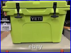 Factory Sealed Yeti Tundra 35 Chartreuse New In Box With Tags