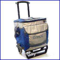 Foldable 50-can Rolling Cooler Bag Ice Chest insulated Camping Picnic Portable
