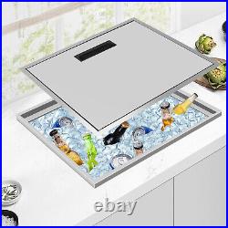 Food-grade 304 Stainless Steel 66L Drop-in Ice Chest All-in-one Open Ice Chest