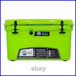 Frosted Frog 45 Quart Roto-Molded Commercial Grade Insulated Cooler Chest, Green