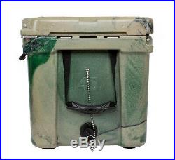 Frosted Frog Green Camo 45 Quart Ice Chest Heavy Duty Molded Insulated Cooler