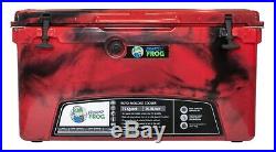Frosted Frog Red Camo 75 Quart Ice Chest Heavy Duty Molded Insulated Cooler