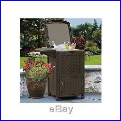 Furniture ICE COOLER BEVERAGE OUTDOOR PATIO CHEST DECK PARTY BAR GRILL POOL