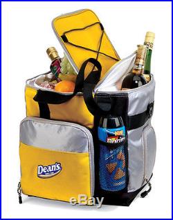 G Pacific 13 Rio 24-can Silver Yellow Lunch Picnic / Wine Bottle Ice Cooler Bag