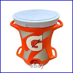 Gatorade 4 Handle 10 Gallon Contour Cooler Original Bright Orange Design