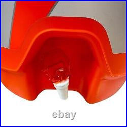 Gatorade 4 Handle 10 Gallon Contour Cooler Original Bright Orange Design