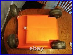 Gatorade Cooler Wagon 4 Wheels Picnic Buggy Orange Rubbermaid Ice Chest Vintage