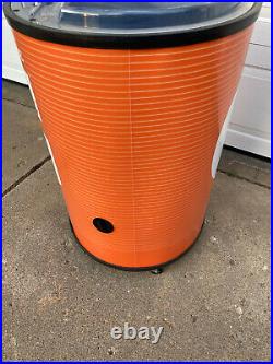Gatorade Store Display Cooler Wheels Orange 36 Tall